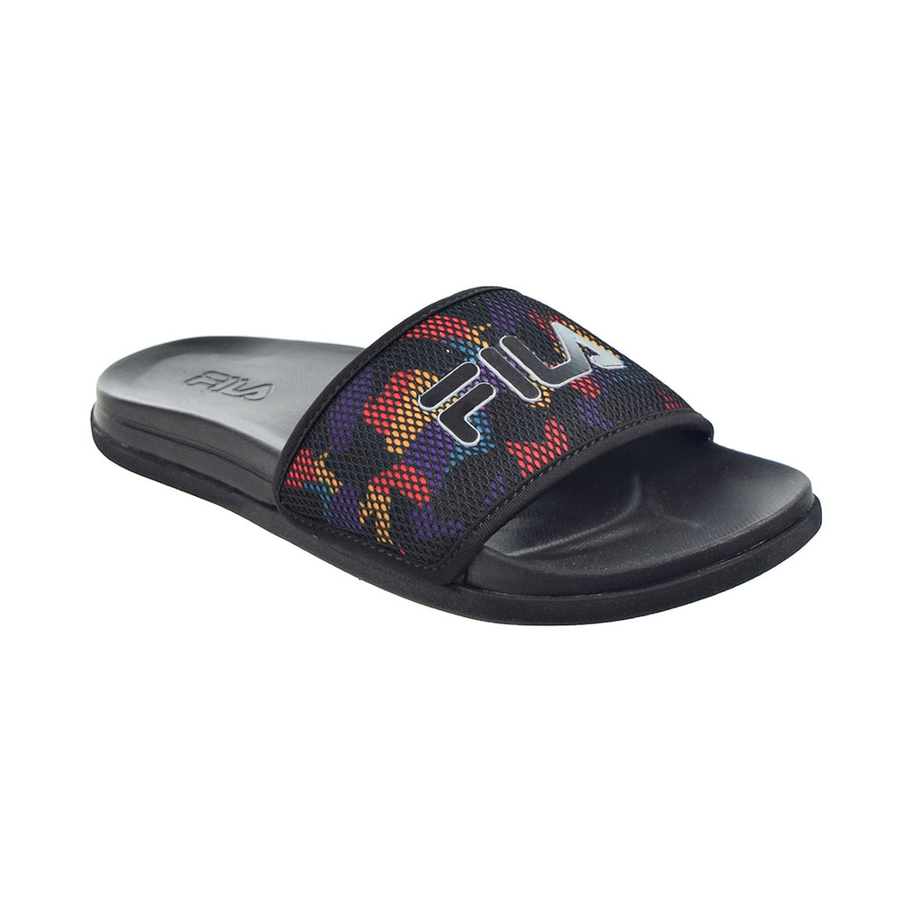 Fila Drifter Lux 90s Women's Slide Sandals Black-Old Gold-Capri Breeze