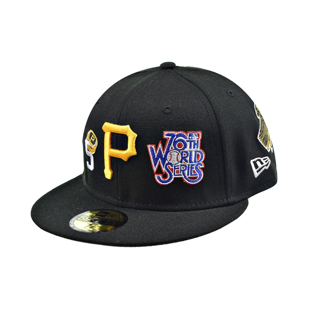 New Era Pittsburgh Pirates "5X World Series Champions" 59Fifty Fitted Hat Black