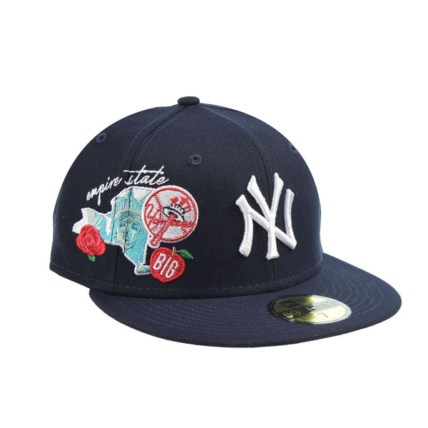 New Era New York Yankees "City Cluster" 59Fifty Men's Fitted Hat Navy Blue-Multi