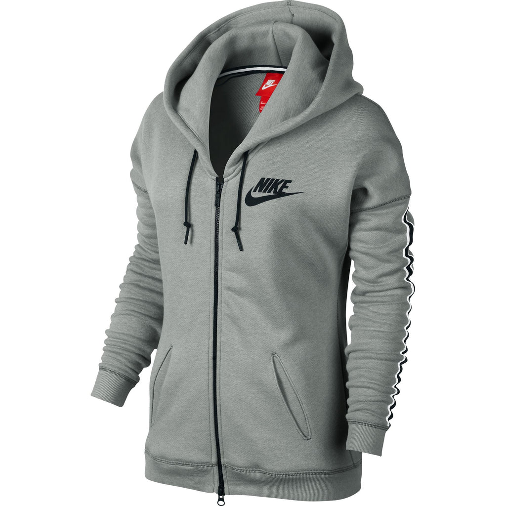 Nike District 72 Full-Zip Women's Hoodie Cool Grey/Black