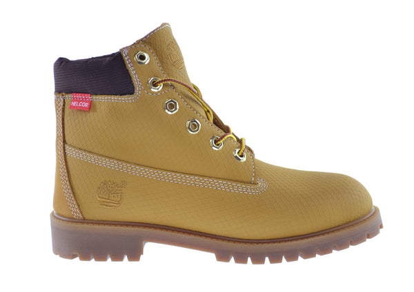 Timberland Big Kids 6 Inch Premium Weather Proof Boot Wheat/Nubuck