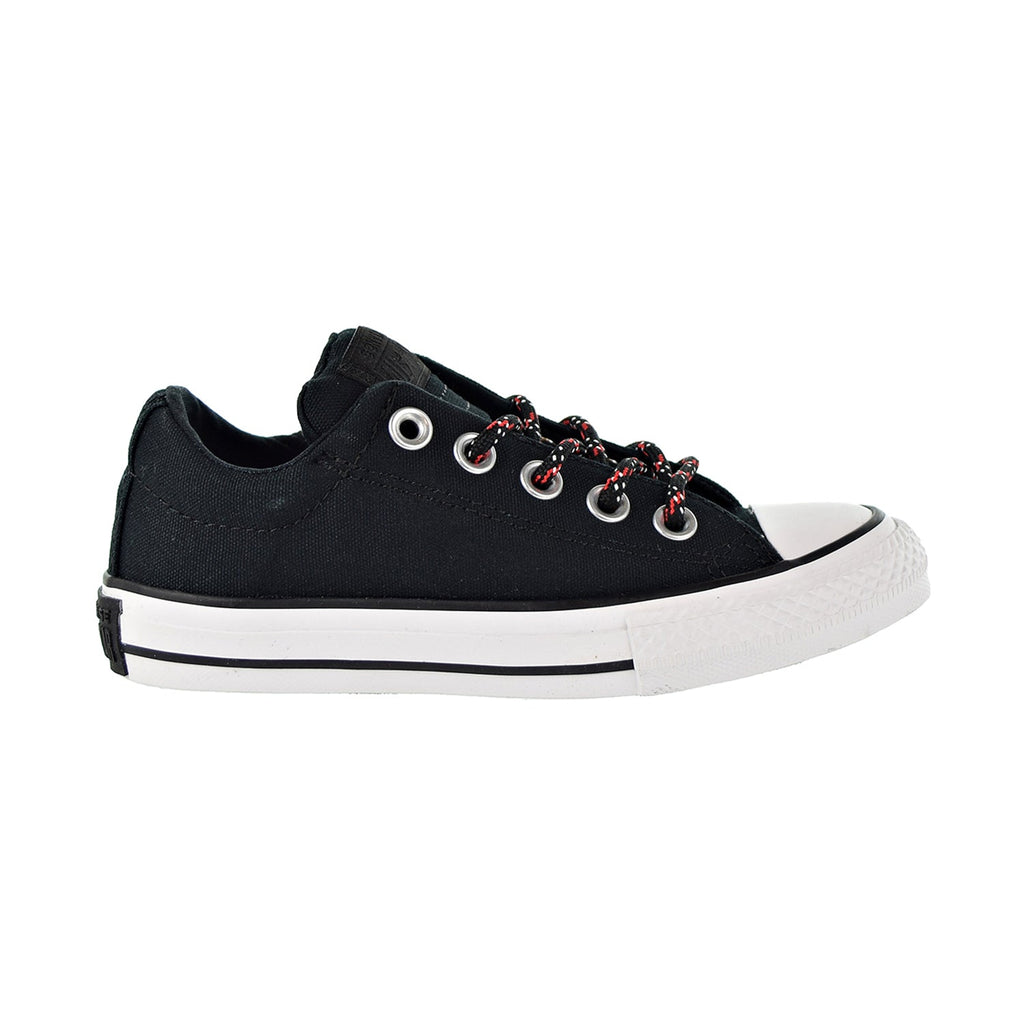 Converse Chuck Taylor All Star Street Slip Kids Shoes Black/Enamel Red/White