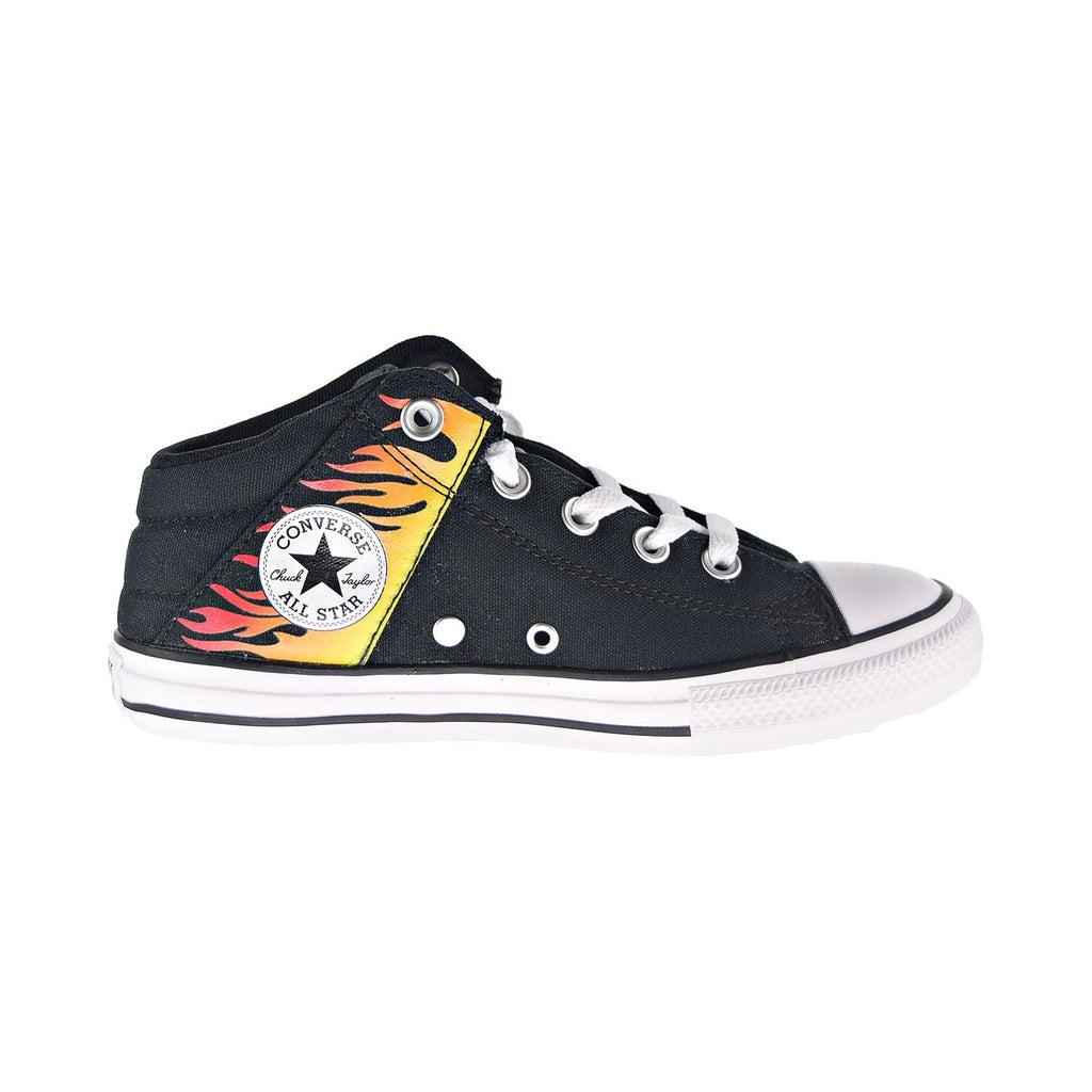 Converse Chuck Taylor AS Axel Mid "Into The Flames" Kids' Shoes Black-Yellow