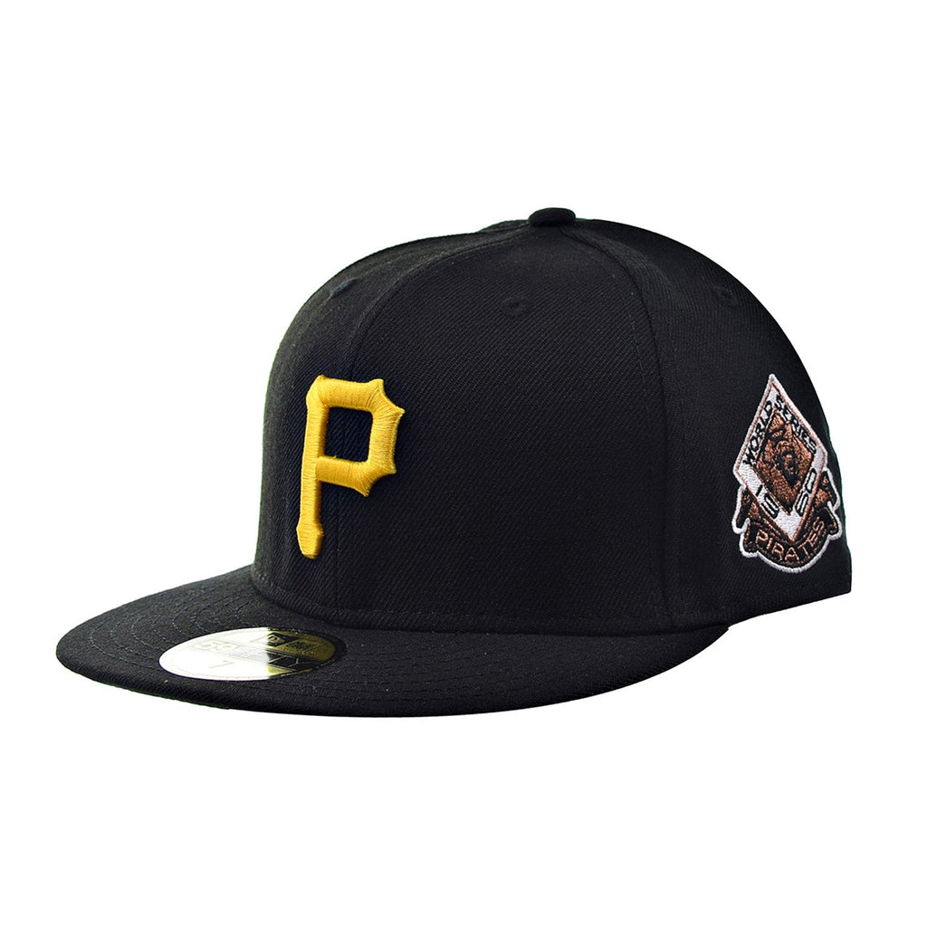 New Era 59Fifty Pittsburgh Pirates Green Bottom Men's Fitted Hat Black