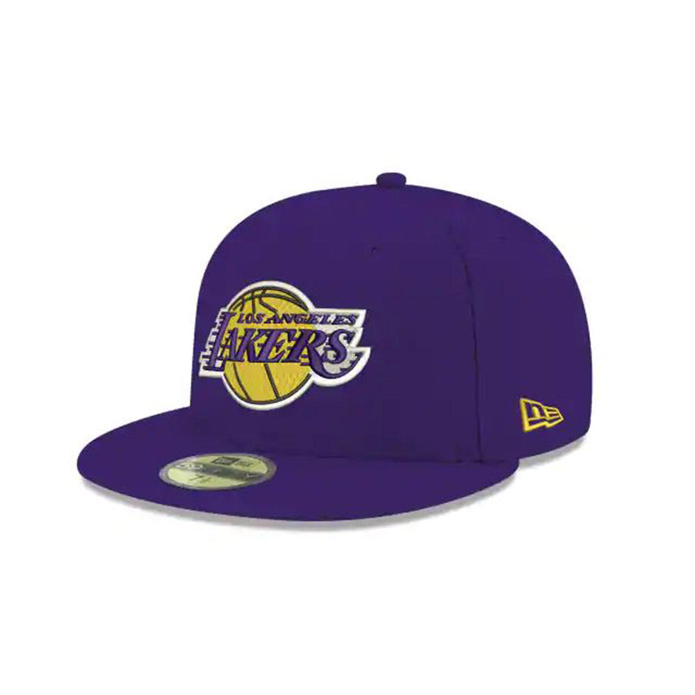 New Era LOS Angeles Lakers Team Color 59Fifty Fitted Cap Hat Purple