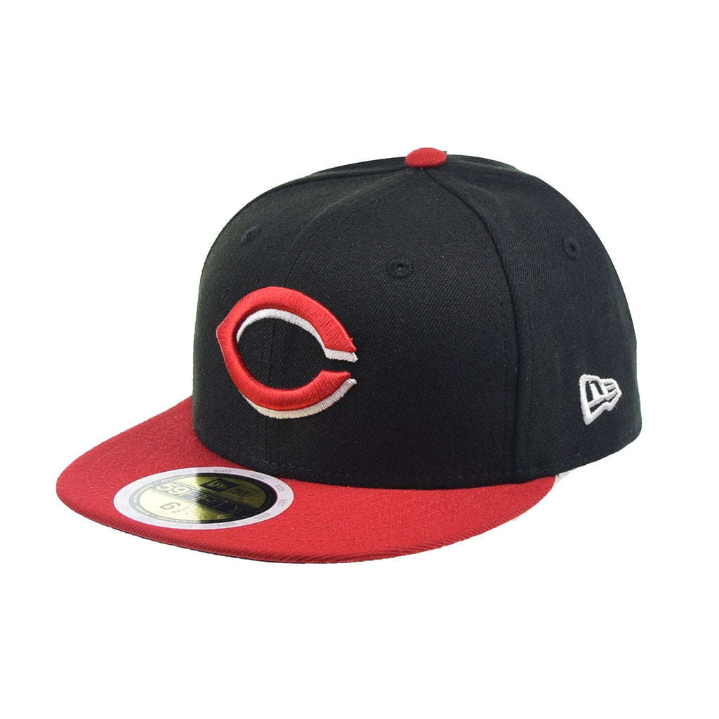 New Era Cincinnati Reds Authentic Collection 59Fifty Fitted Kids' Hat Black