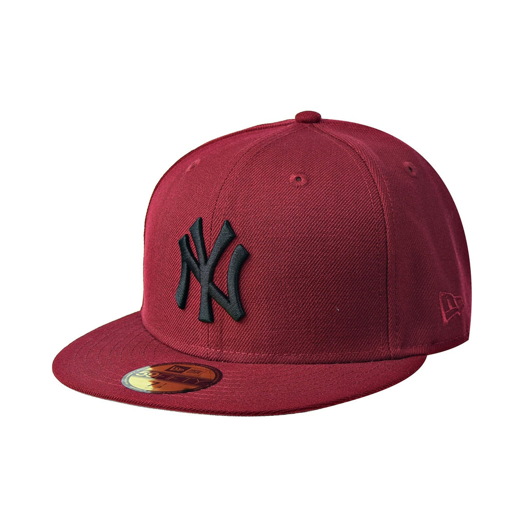 New Era New York Yankees 59Fifty Fitted Men's Hat Cardinal-Black