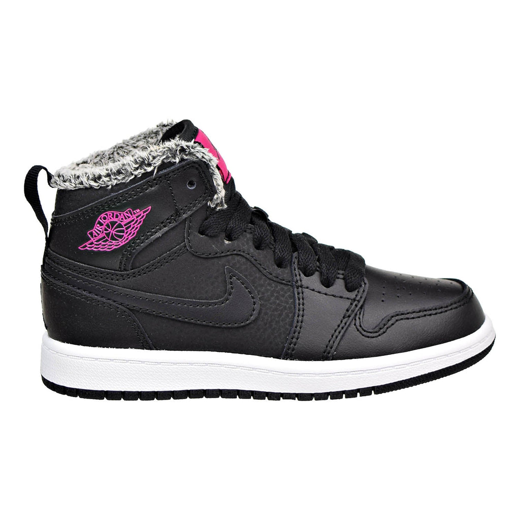 Jordan 1 Retro High GP Little Kids Shoes Black/Deadly Pink/White