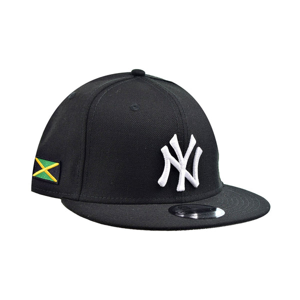 New Era New York Yankees "Jamaica Flag" 9Fifty Men's Snapback Hat Black-White