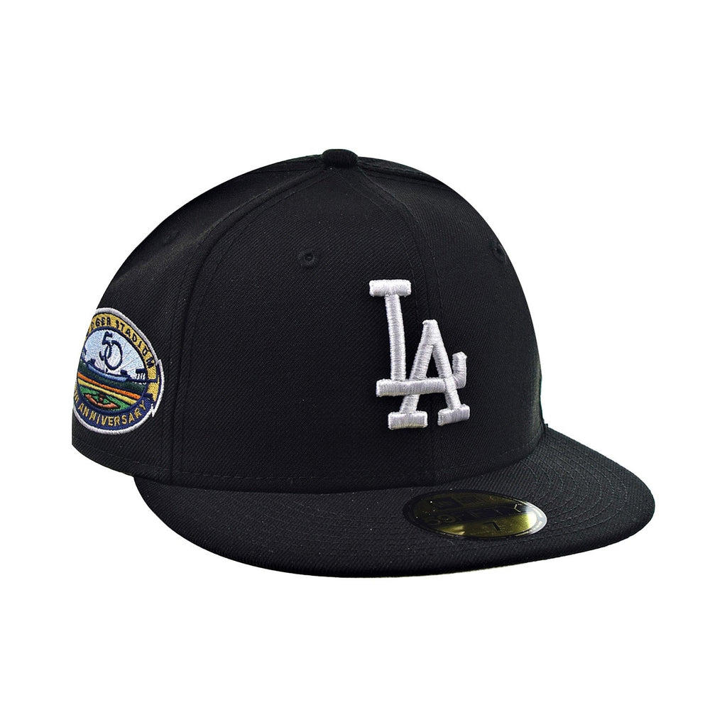 New Era 59Fifty Los Angeles Dodgers 50 Stadium Men's Fitted Hat Black