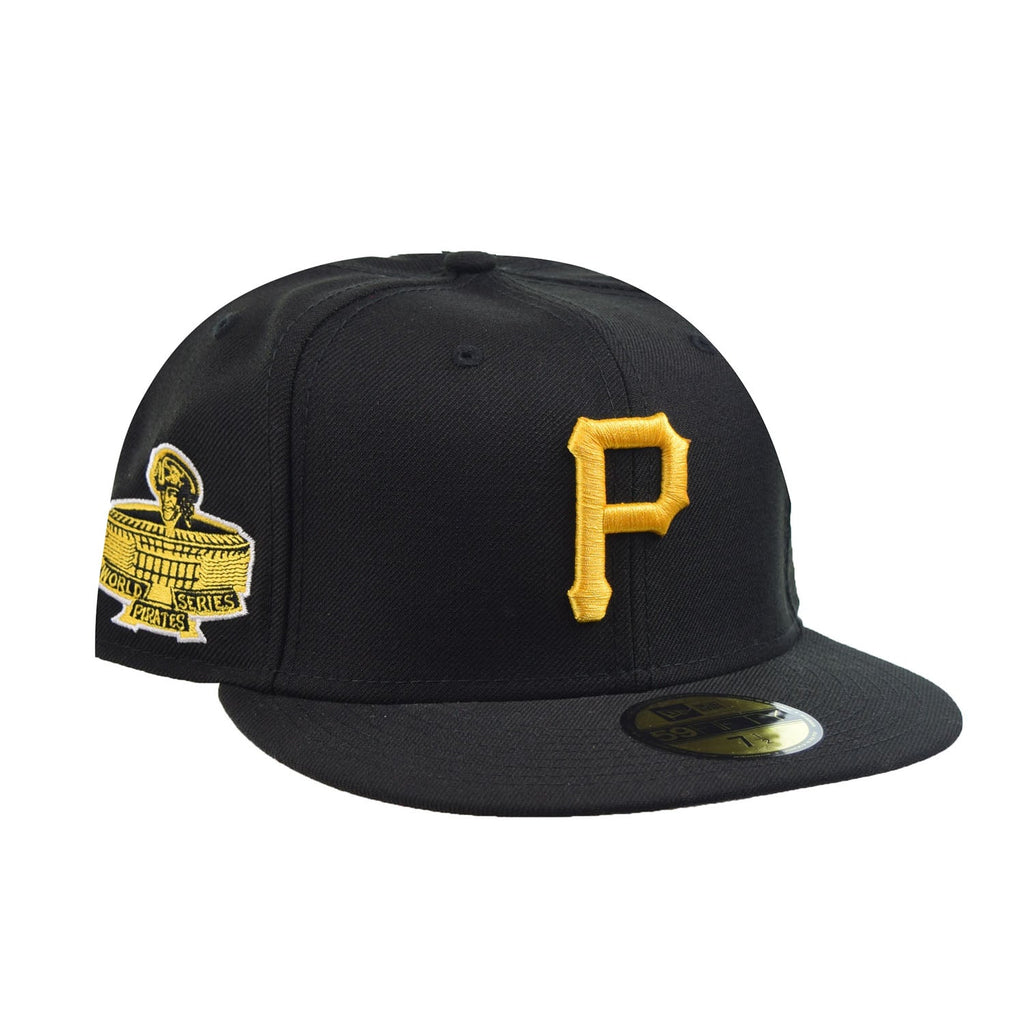 New Era Pittsburgh Pirates "1971 World Series" 59Fifty Men's Fitted Hat Black-Yellow