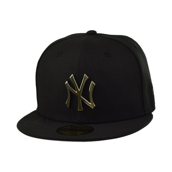 New York Yankees Metal Logo 1996 World Series 59Fifty Men's Fitted Hat Black