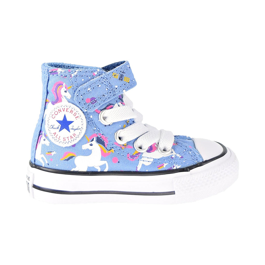 Converse Chuck Taylor All Star Unicorns Hook And Loop Hi Toddler Shoes Blue
