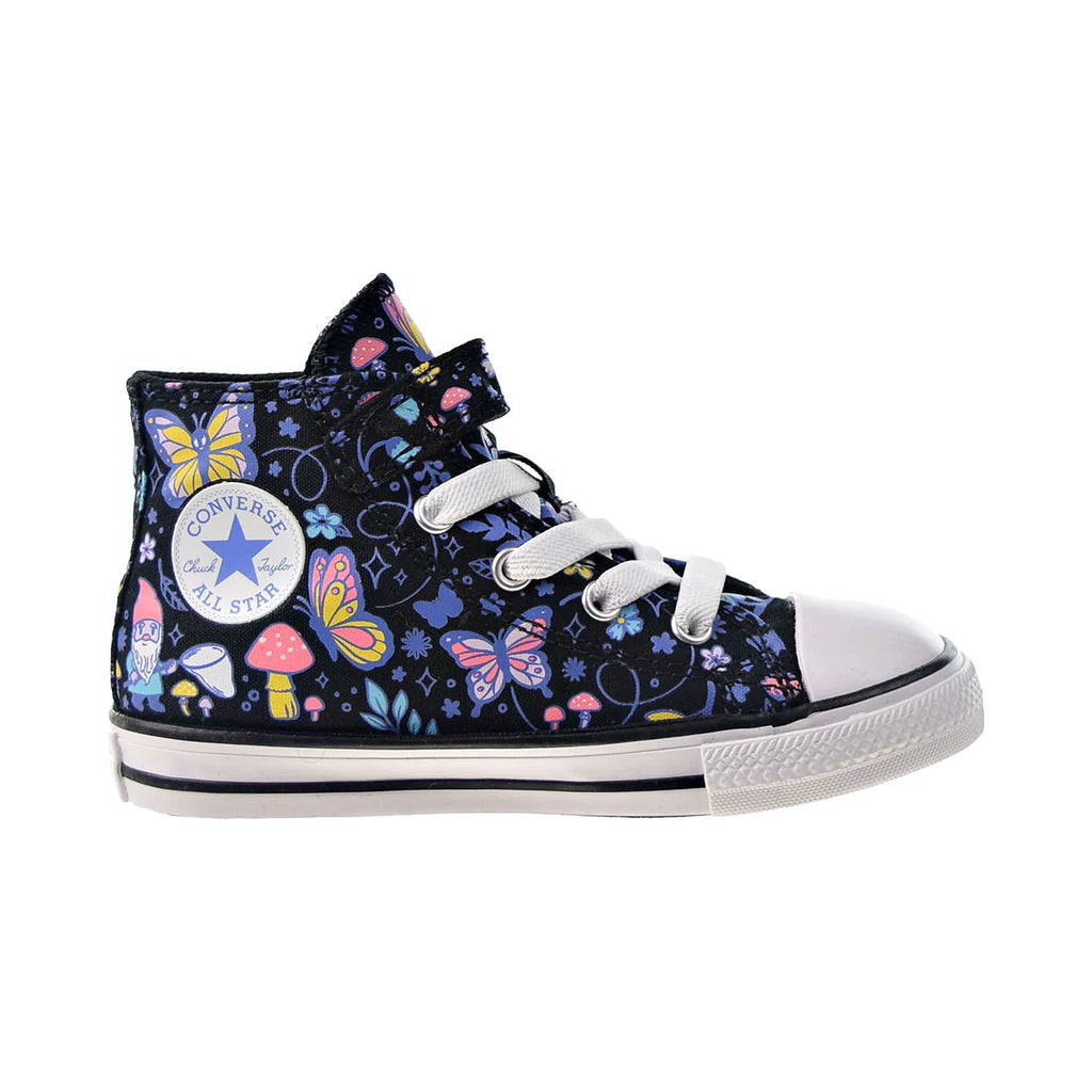 Converse Chuck Taylor All Star 1V Hi Strap Toddlers' Shoes Black-Bleached Cya