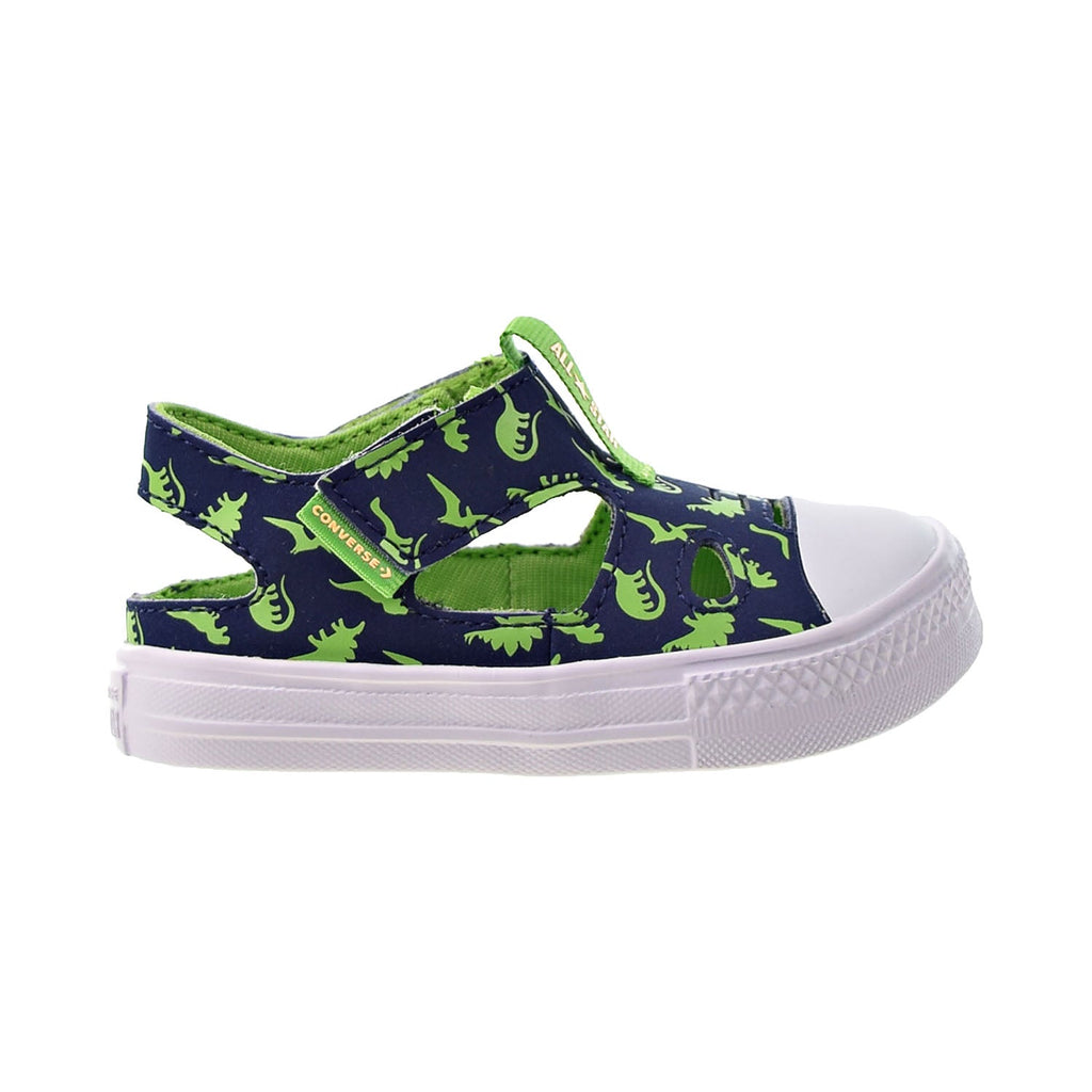 Converse Chuck Taylor All Star Low Top "Dinos" Toddler Sandals Midnight Navy