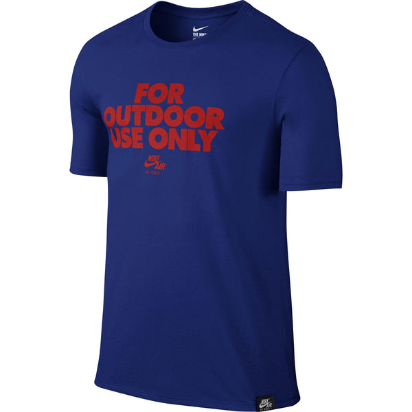 Nike Outdoor Style Only Men's Athletic T-Shirt Royal Blue/Crimson