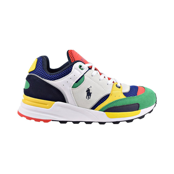 Polo Ralph Lauren Trackster 200 Sneaker Men's Shoes White/Red/Yellow/Green