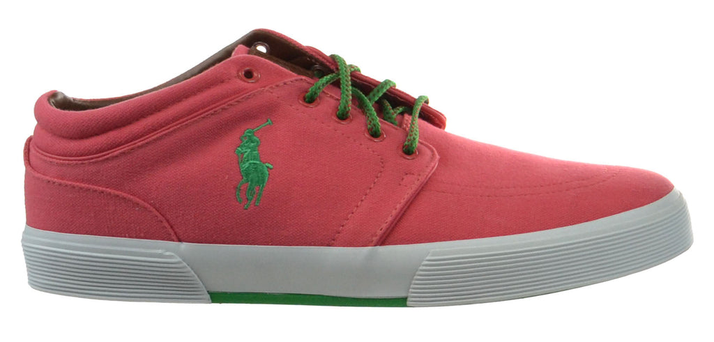 Polo Ralph Lauren Faxon Mid Men's Shoes Sunset Red-Biscay Green