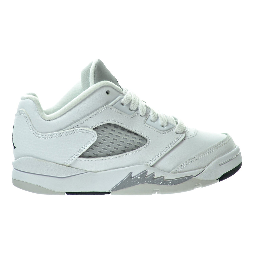 Air Jordan 5 Retro Low GP Little Kid's Shoes White/Black/Wolf Grey