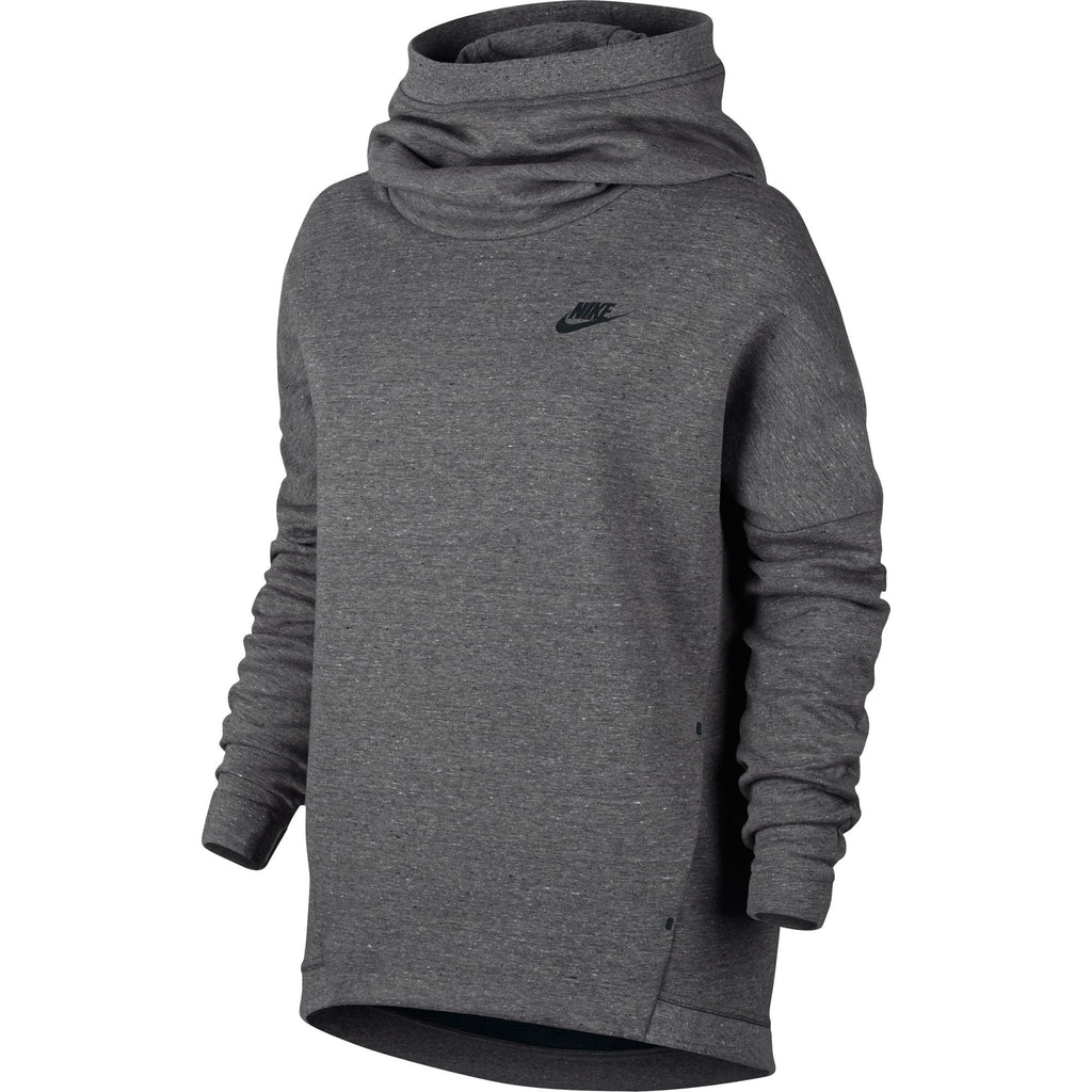 Nike Sportswear Tech Fleece Women's Longsleeve Pullover Hoodie Grey/Black