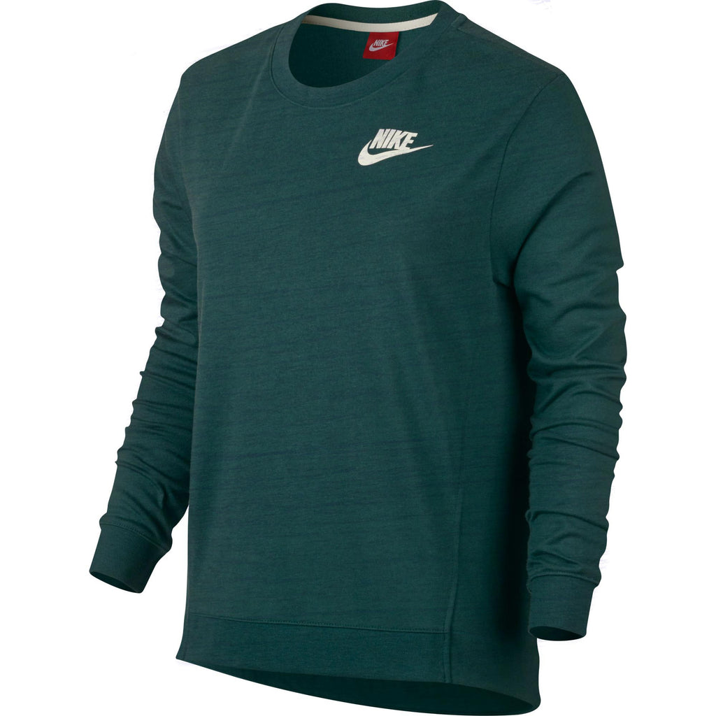Nike Gym Crew Pull Over Women's T-Shirt Dark Green