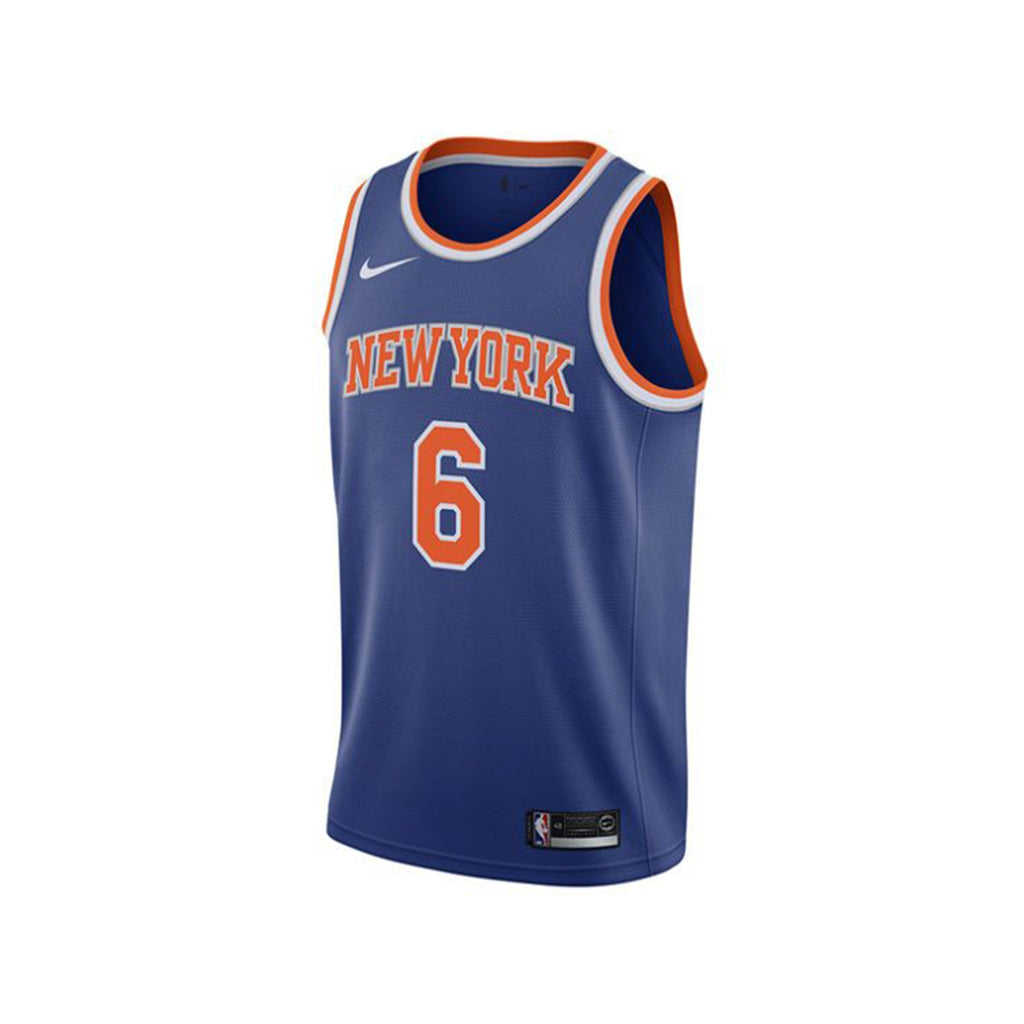 Nike New York Knicks Kristaps Porzingis Swingman Jersey Rush Blue