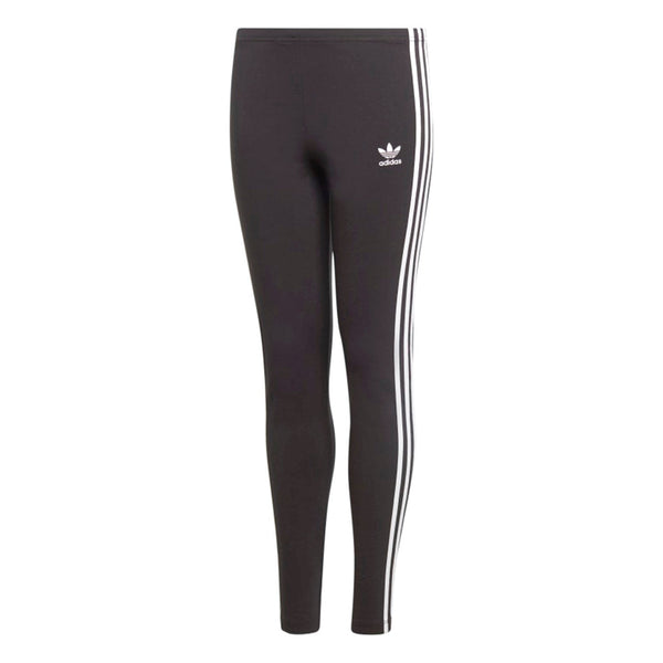 Adidas 3 Stripes Kids'/Girls' Leggings Pants Black-White