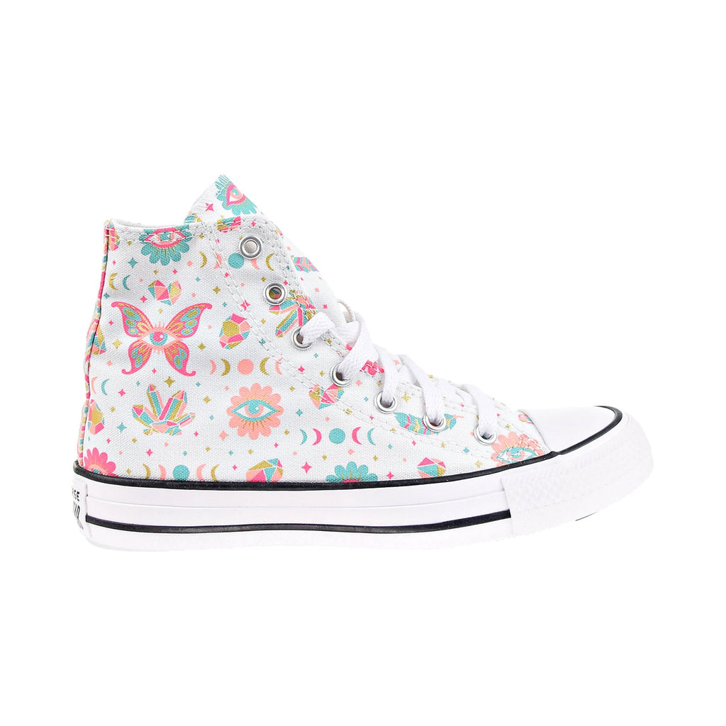 Converse Chuck Taylor All Star Mystic Gems Big Kids' High Shoes White-Pink