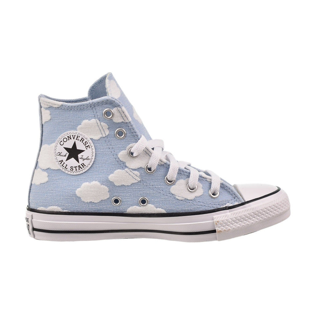  Converse Chuck Taylor All Star High 'Clouds' Big Kids' Shoes Light Armory Blue-White