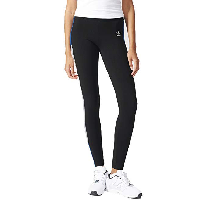 Plaza Leggings Sports NY Black/Blue/White – Running Tight Women\'s Adidas