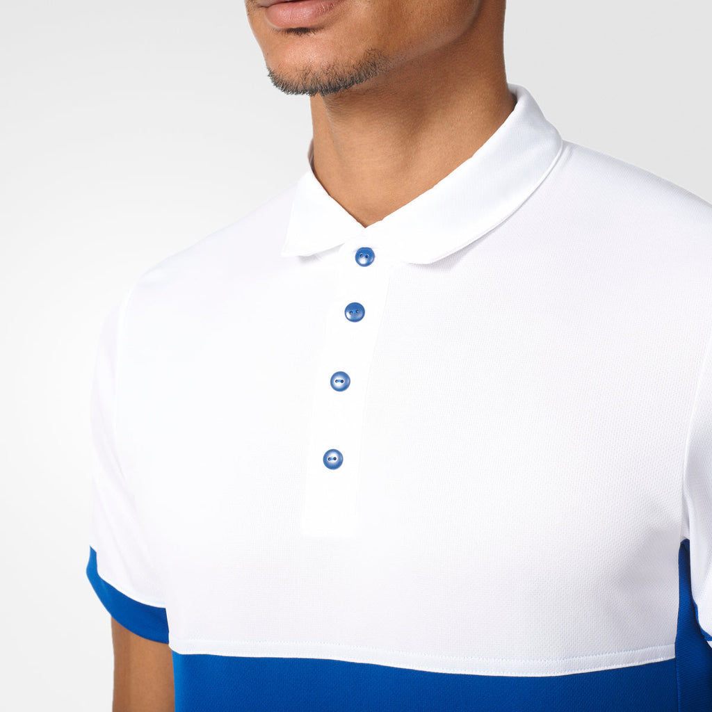 Adidas Men's T16 CC Team Tennis Polo Shirt [Big Sizes] Croyal/White