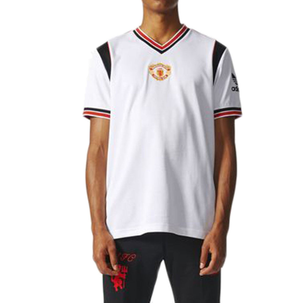 Adidas Manchester United FC Away Jersey Men's T-Shirt White/Black/Red