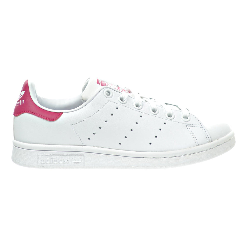 Adidas Stan Smith J Big Kid's Shoes White/Bold Pink