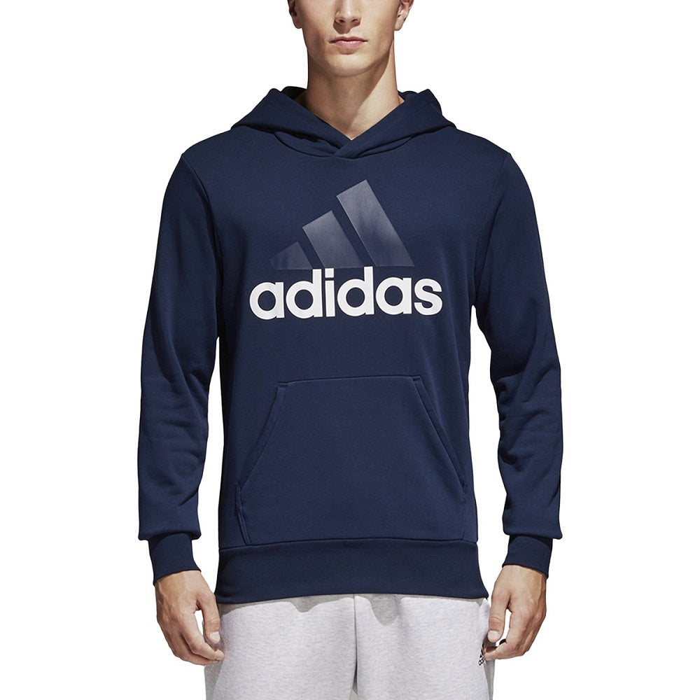Adidas Essentials Linear Pullover Men's Hoodie Navy-White