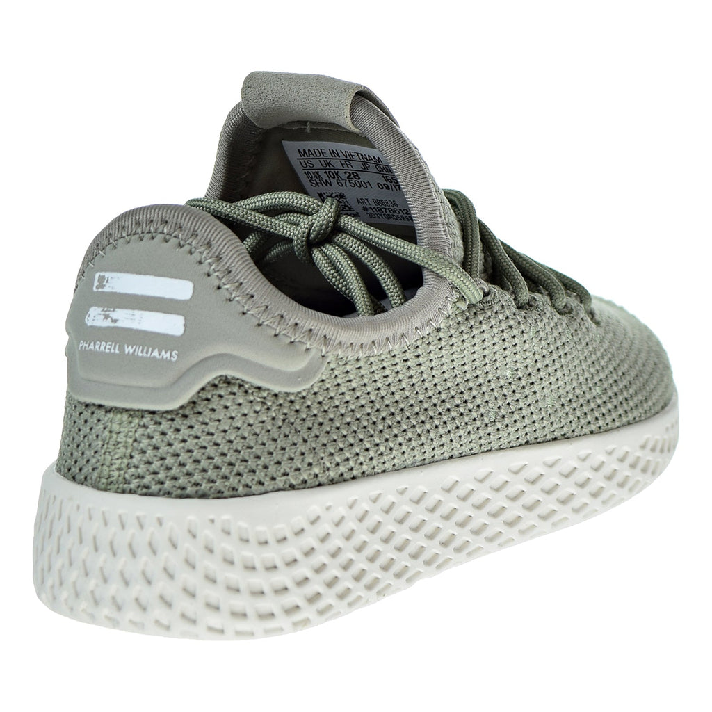 adidas Men's Originals Pharrell Williams Tennis Hu Shoes (White, Tactile  green, Size - 11)