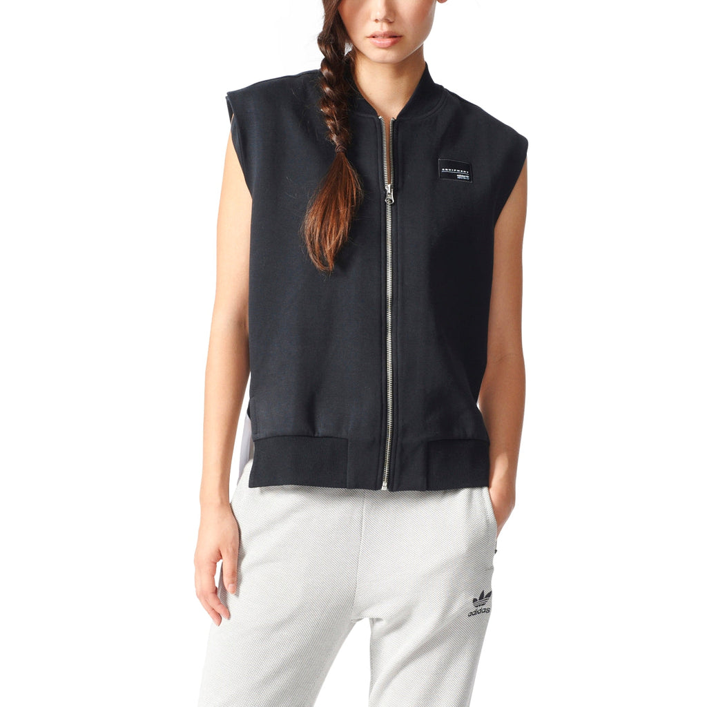 Adidas Originals EQT Full Front Zip Regular Fit Vest Women Black/White