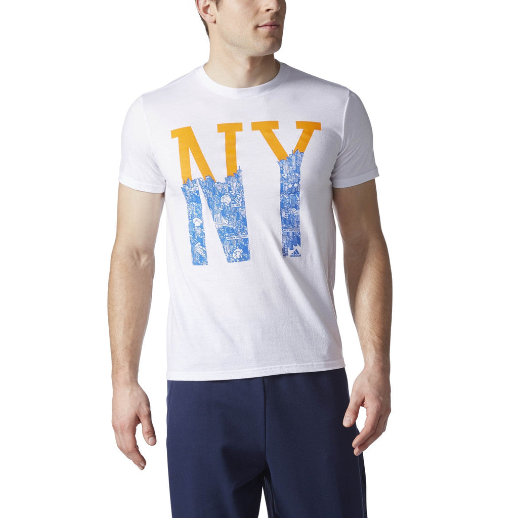 Adidas Originals New York City Men's Training T-Shirt White/Orange/Satellite