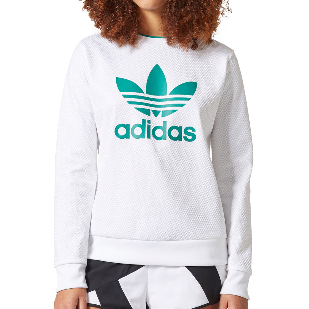 Adidas Originals Equipment Women's Longsleeve Sweater White/Eqt Portland Green