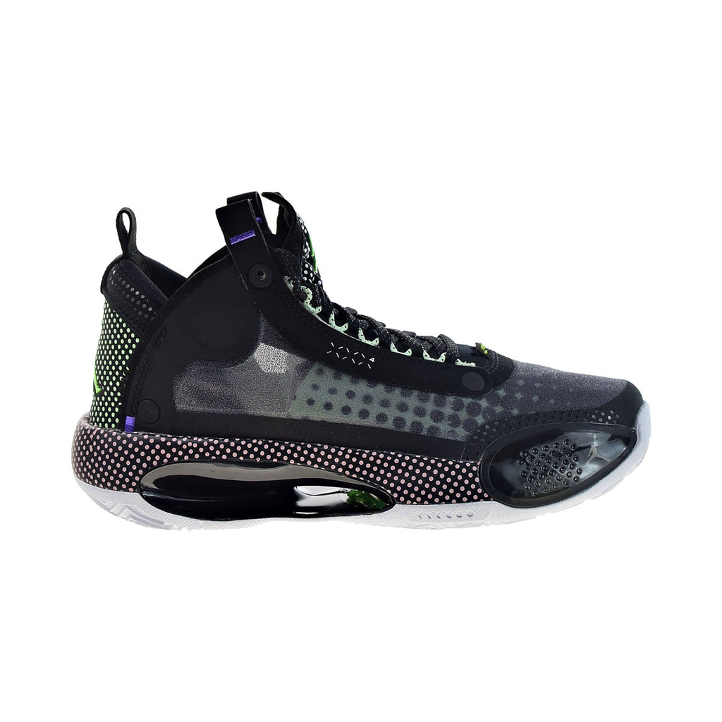 Air Jordan XXXIV 34 Big Kids' Basketball Shoes Black-White-V Green
