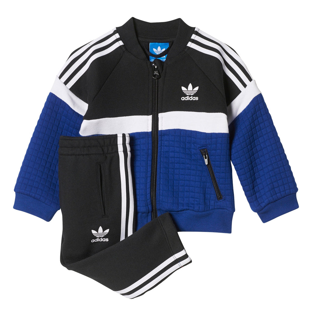 Adidas Originals Trefoil Fleece Superstar Infant Track Suit Blue/Black