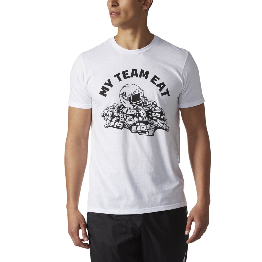 Adidas Originals My Team Eat Savage Speed Men's T-Shirt White/Black