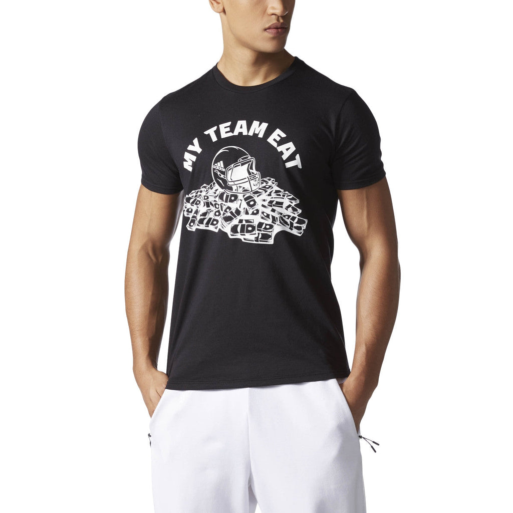 Adidas Originals My Team Eat Savage Speed Men's T-Shirt Black/White
