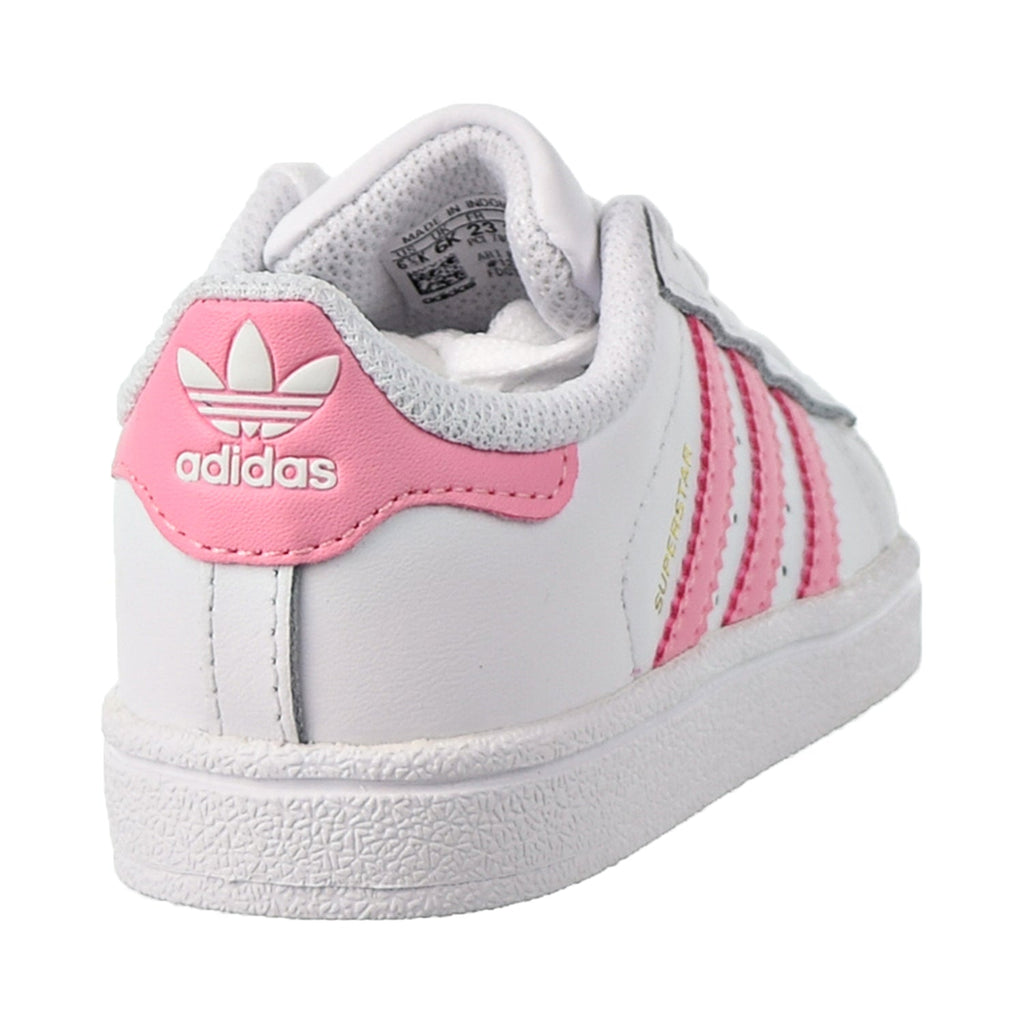 Adidas Superstar I Shoes White/Light Pink/Gold Metall – Sports Plaza