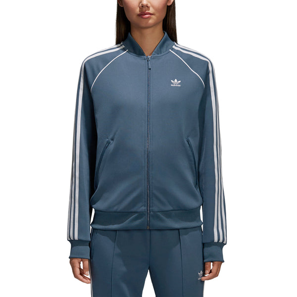 Adidas Originals Superstar Women's Track Top Dark Steeel/White