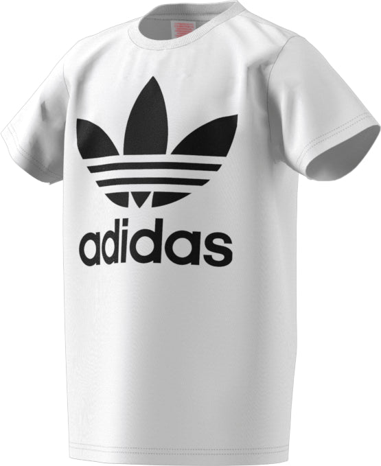 Adidas Kid's Unisex Originals Trefoil Tee White/Black