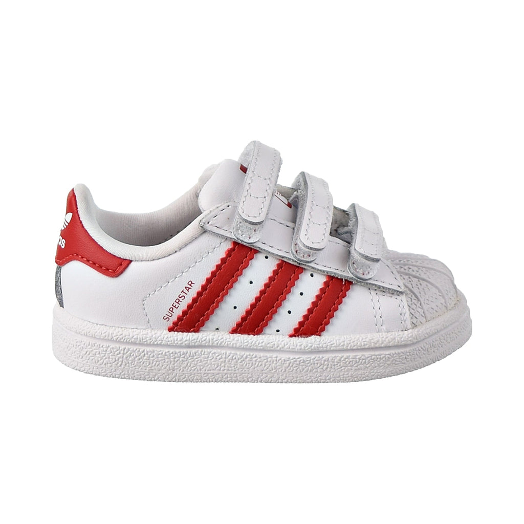 Adidas Superstar CF I Toddler Shoes Footwear White/Scarlet Red/Scarlet Red