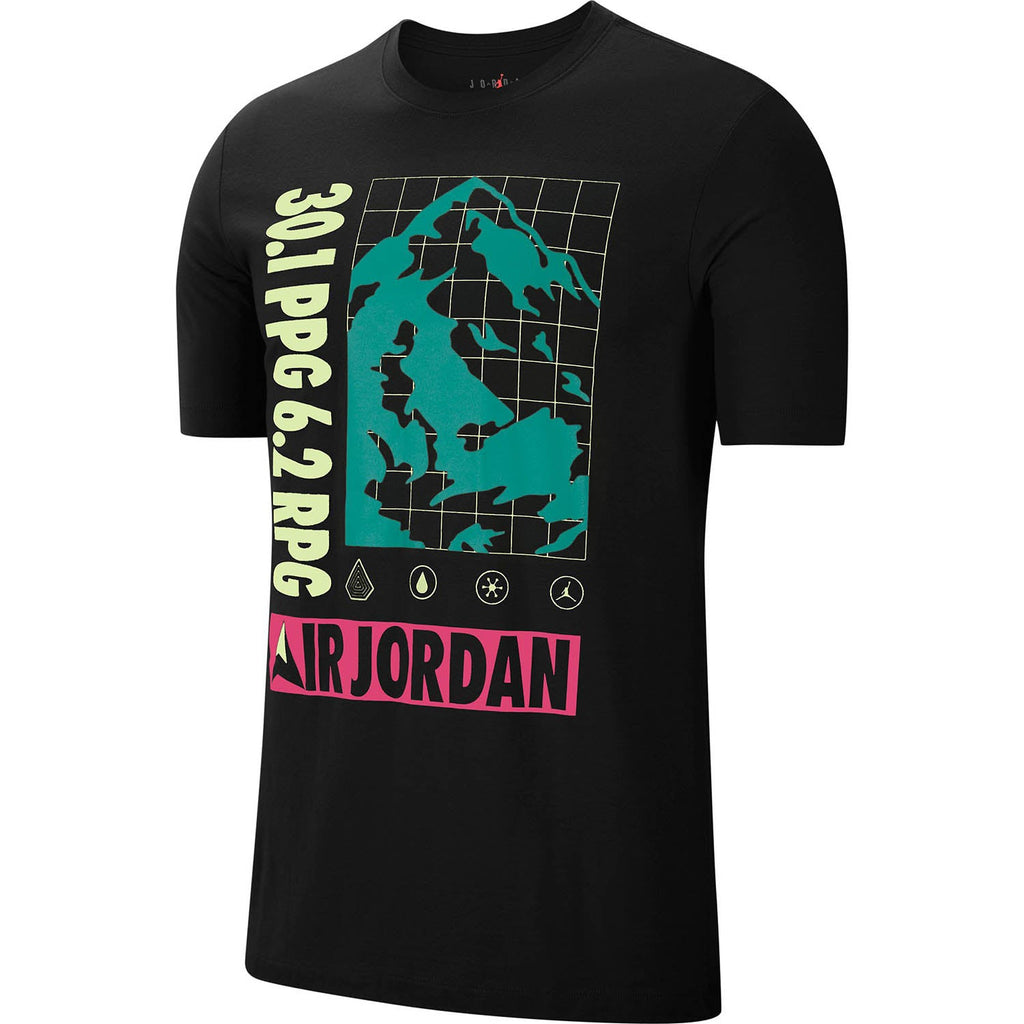 Jordan Winter Utility Men's T-Shirt Black-Neon-Pink