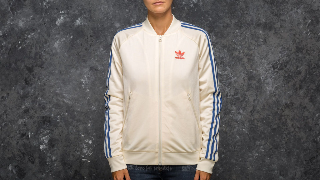 Adidas Women's Originals Embellished Arts SST Track Jacket Beige-Khaki