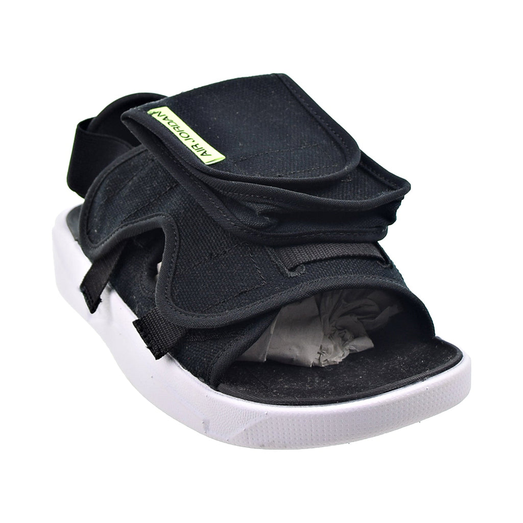 Jordan LS Men's Slide Sandals Black-White-Ghost Green