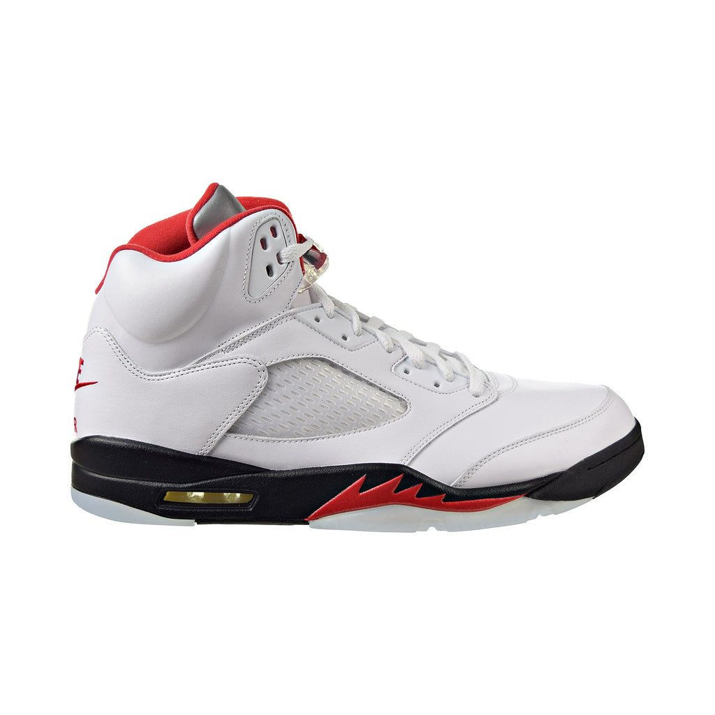 Air Jordan 5 Retro "Fire Red" (2020) Men's Shoes True White-Black